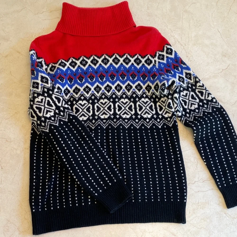 L.L. Bean Signature Nordic 100% Merino Wool Sweater - Picture 15 of 15